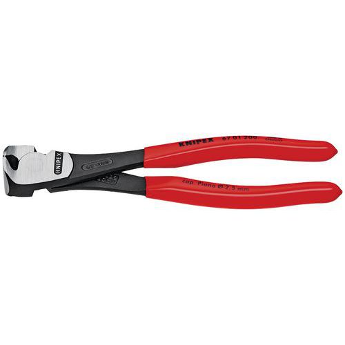 PINCE COUPANTE DE DEVANT À FORTE DÉMULTIPLICATION 200MM - PVC - 64 HRC - KNIPEX