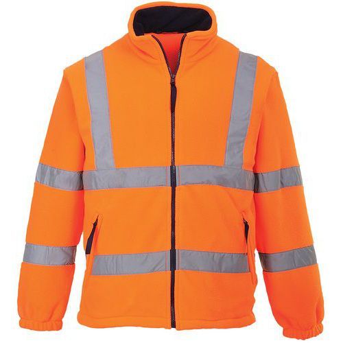 VESTE POLAIRE HAUTE VISIBILITÉ DOUBLÉE F300 ORANGE XL - PORTWEST