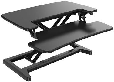 POSTE DE TRAVAIL ASSIS-DEBOUT ERGO DESK 2, NOIR