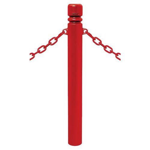 POTELET PROVINCE Ø114 MM CHAINES 2 ANNEAUX CITY ROUGE 3020 - PROCITY