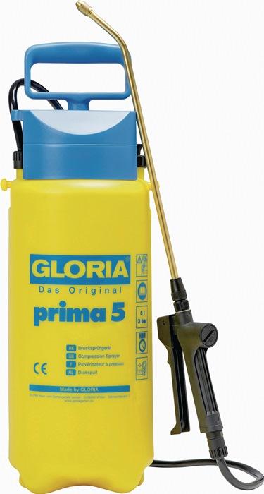 Pulvérisateur à pression Prima 5 - 5L - 3 bar - Gloria - avec lance en laiton et buse réglable_0