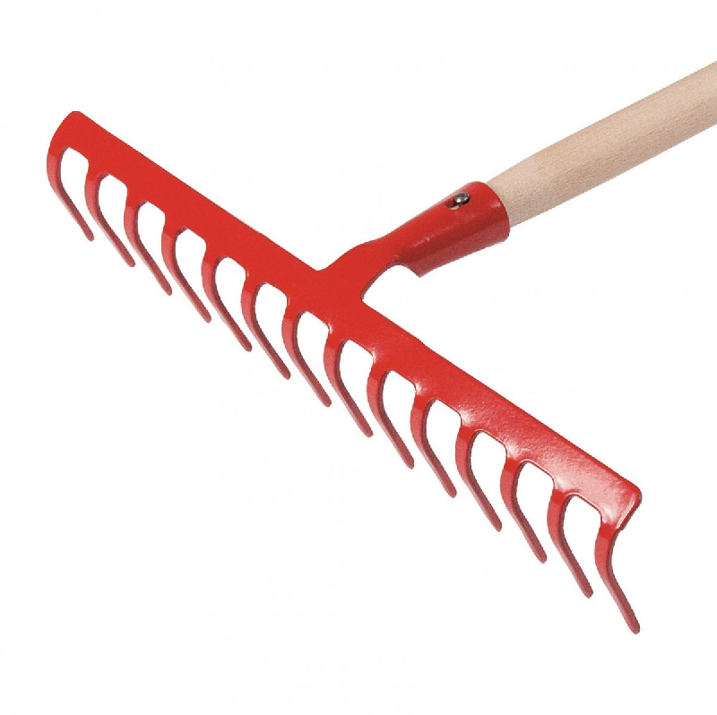 Râteau forgé - 16 dents, 46 cm - Têtes droites ou courbes_0
