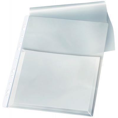 Sachet de 100 pochettes perforées en polypropylène 5-100ème aspect lisse  format A4