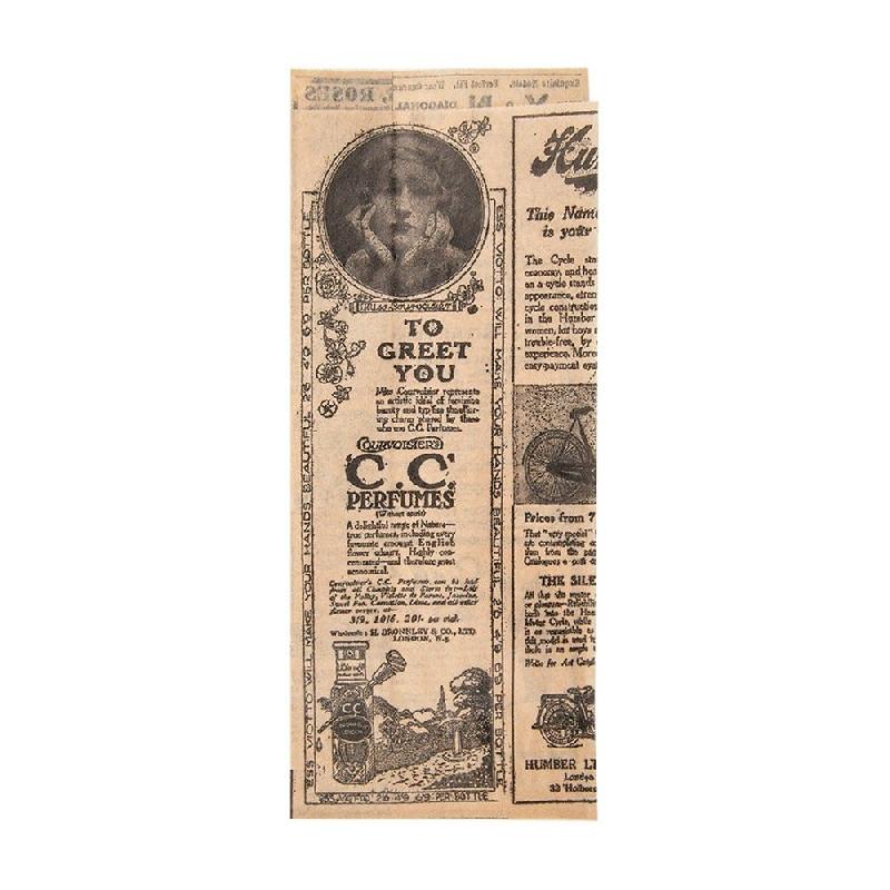 Sachet papier ingraissable ss PFAS Time p/ hot dog 2 côtés ouv 9+3x22cm par 500_0