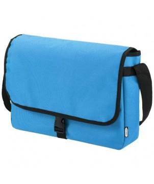 SACOCHE À BANDOULIÈRE OMAHA EN PLASTIQUE RECYCLÉ 6L - BLEU AQUA - SACOCHES PUBLICITAIRES PERSONNALISÉES