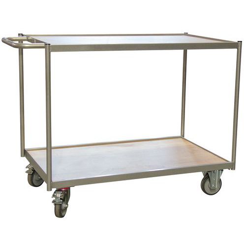 SERVANTE FIMM 250KG 2PLATEAUX 1000X600MM POIGNÉE HORIZONTALE - FIMM