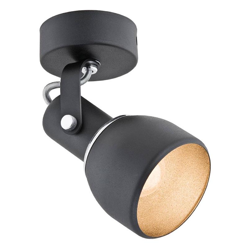 EULUNA SPOT POUR PLAFOND FIORD, À 1 LAMPE, NOIR