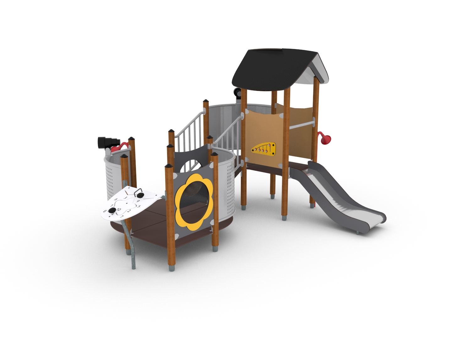 Structure multi-jeux - Unimini Ronder Hags - 1 à 5 ans, spécifications complètes_0