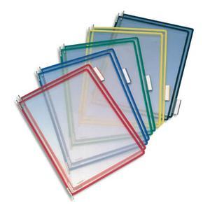 Djois by tarifold paquet de 10 poches pour pupitre - format a4 en pvc, coloris assortis_0