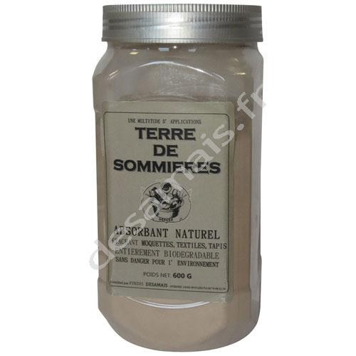 Terre de sommieres ansorbant naturel detachant poudre moquette et tapis 600g_0