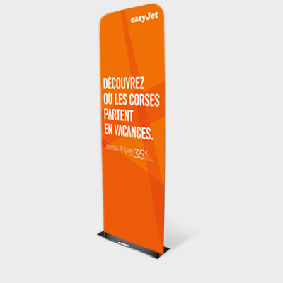 Totem tubulaire tissu - Totem publicitaire personnalisable pour événements et points de vente_0