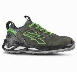 U-Power - Baskets de sécurité basses avec renfort anti-shock NAOS - Usage général - ESD S3 CI SRC Gris / Vert Taille 40 - 40 gris matière synthé_0