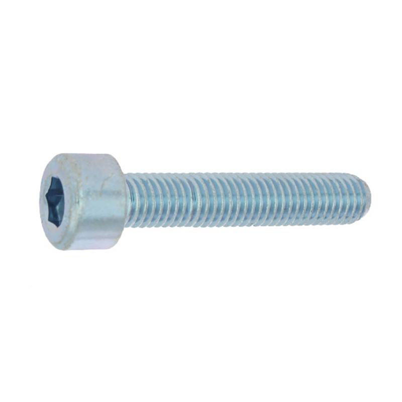 VIS À MÉTAUX TÊTE CYLINDRIQUE HEXAGONALE CREUSE ACIER ZINGUÉE BLANC CLASSE 8.8 DIN 912 6X35 BOÎTE DE 200 - CHC6X35ZING