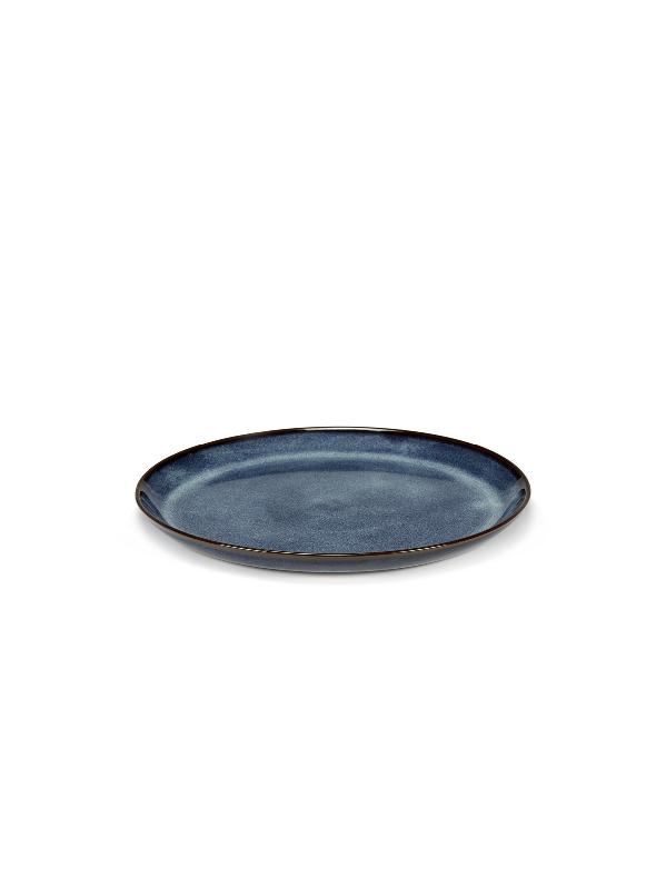 ASSIETTE COUPE ROND BLEU FONCÉ ÉMAILLÉ GRÈS Ø 19,5 CM PURE BLUE SERAX