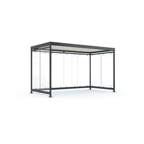 ABRI FUMEUR GALVANISÉ + RAL 7016 - COLOGNE K4BB - WSM