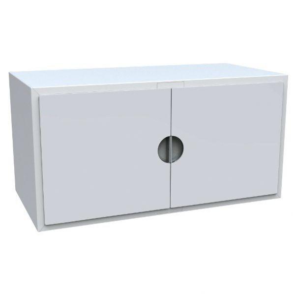 Armoire à portes battantes EASYBLOC - Portes blanches - 10 coloris disponibles - Design pour bureau_0