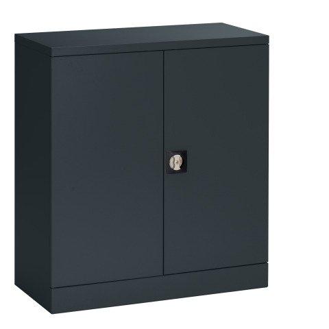 ARMOIRE PORTES BATTANTES UNION G. H 100 X L 91,6 X P 42,2 CM CORPS ANTHRACITE RAL 7016 PORTES ANTHRACITE