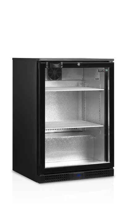 Arrière de bar 125 l noir 1 porte vitrée - 600x520x870 mm - PDB126H_0