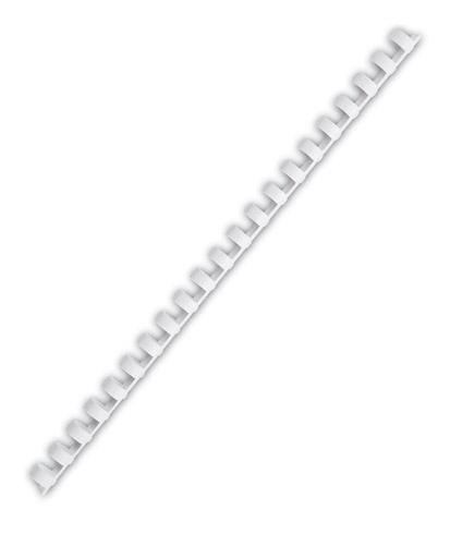 BAGUETTE RELIURE ANNEAUX PLASTIQUE 12 MM PAVO BLANCHE - BOÎTE DE 100