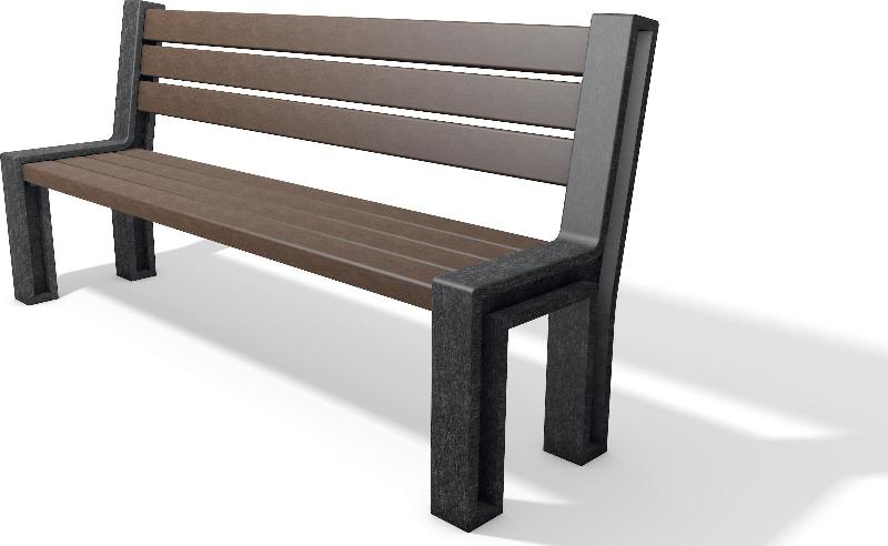BANC PUBLIC EN PLASTIQUE RECYCLÉ - HYDE PARK_0