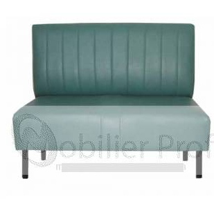 Banquette Flores - sur mesure, structure bois ou métal, revêtement au choix pour usage professionnel_0