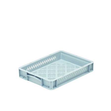 Bac en plastique - Dimensions 400x300x70 mm - Volume 5,4L - Coloris gris_0