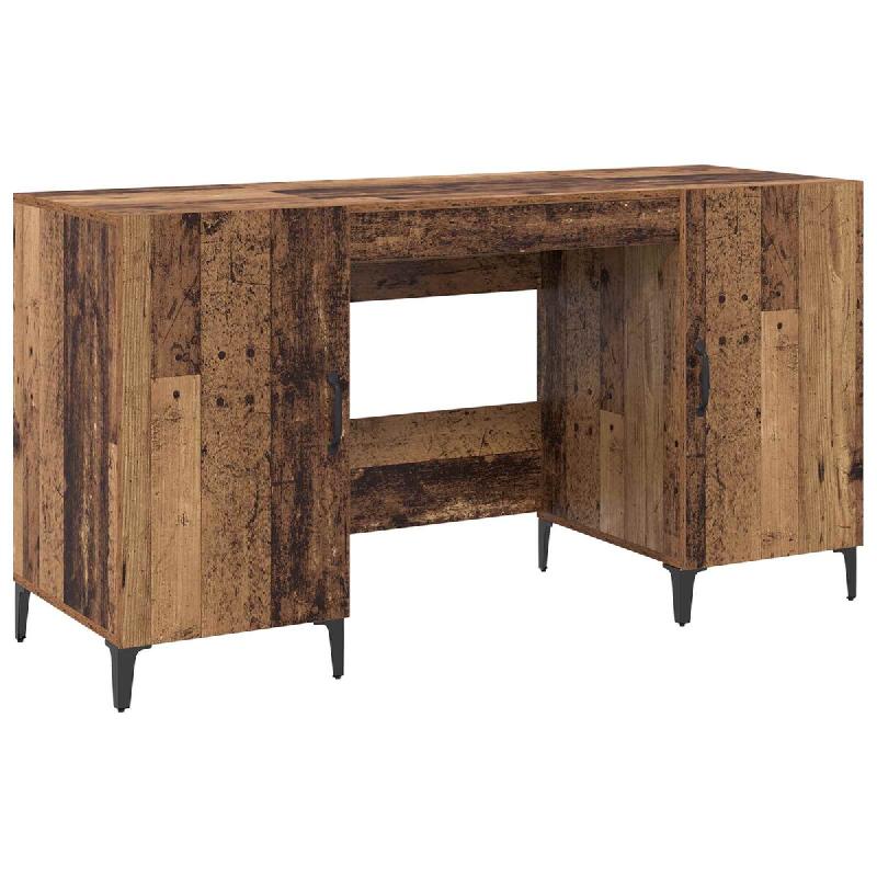 Bureau Bois ancien 140 x 50 x 75 cm Bois d'ingénierie Modèle Sirius Prime - 8721364600973_0