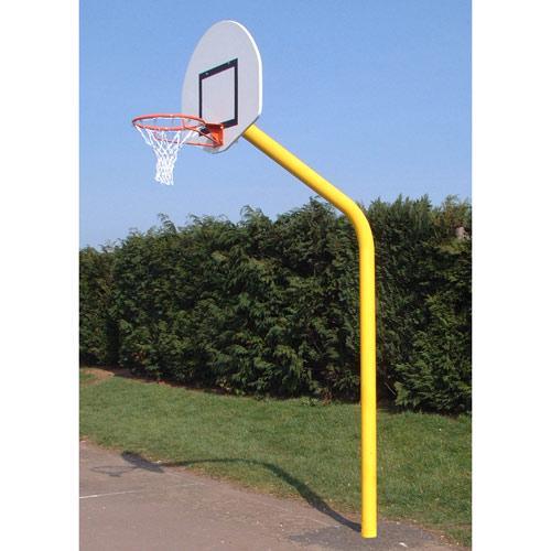 PANIER BASKET ACIER PEINT DÉPORT 1, 20M HAUT 2,60M, SUR PLATINE, PANNEAU RECT