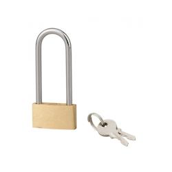 Cadenas BASIC à clé, base 30 mm, anse 1/2 haute 44 mm, anse acier, 2 clés - SP - doré 3150269791304_0