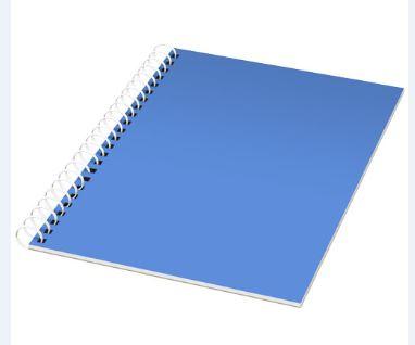 Carnet à spirales A5 - couverture plastique en polypropylène - 50 ou 100 feuilles - papier 80 g/m²_0