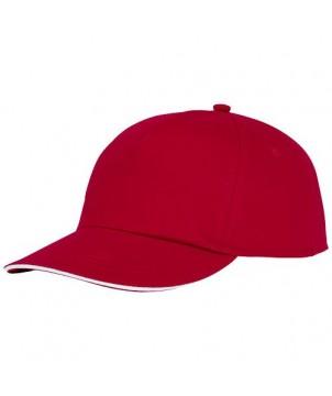 CASQUETTE SANDWICH 5 PANNEAUX STYX ROUGE - CASQUETTES ET BONNETS PUBLICITAIRES