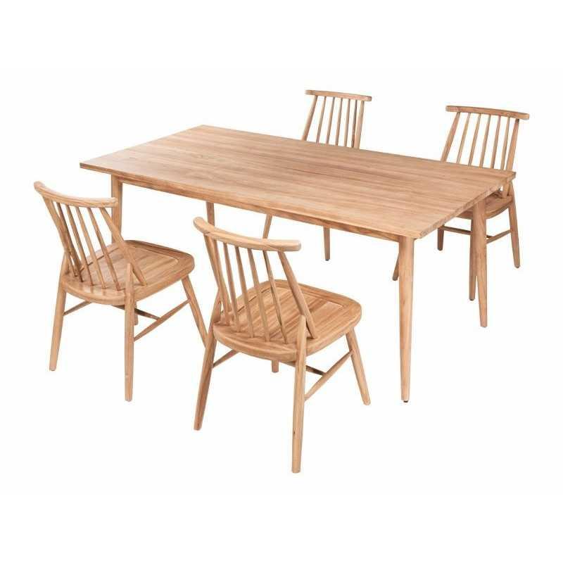 Chaise de salle à manger muna – MTF – bois de teck – 2nai0002_0