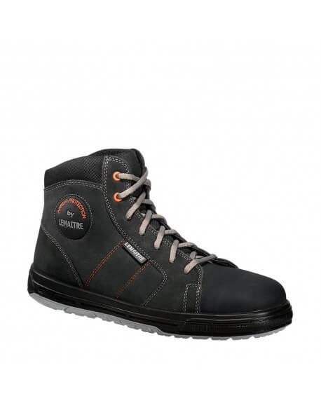 Chaussures de sécurité montantes SAXO S3 - cuir pleine fleur noir hydrofuge avec semelle Street PU/PU_0