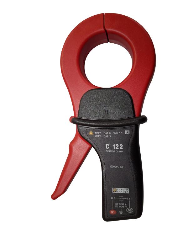 CHAUVIN ARNOUX - C122 pince ampèremétrique 1000A AC - Enserrage diam 52mm - Signal de sortie intensité alternative - Rapport de transformation 1000/5 - Sortie par douilles femelles diam 4mm isolées_0