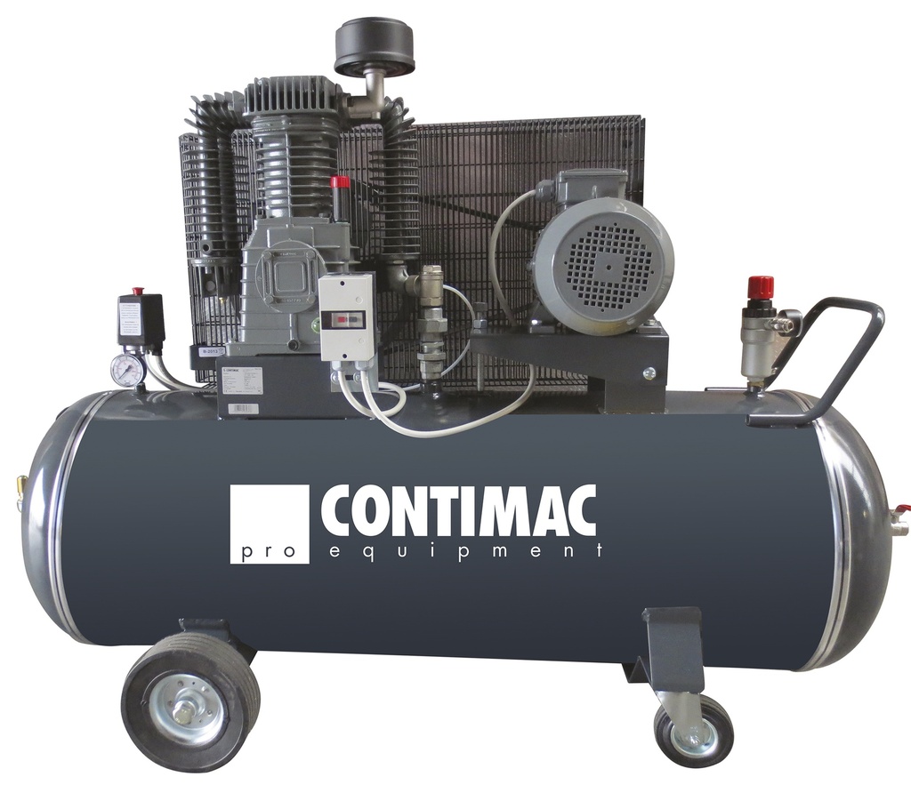 Compresseur à pistons bi-étagés - Contimac CM 655/15/300 D (3-400V) - 15 bar - Cuve 300L - Puissance 5,5 CV_0