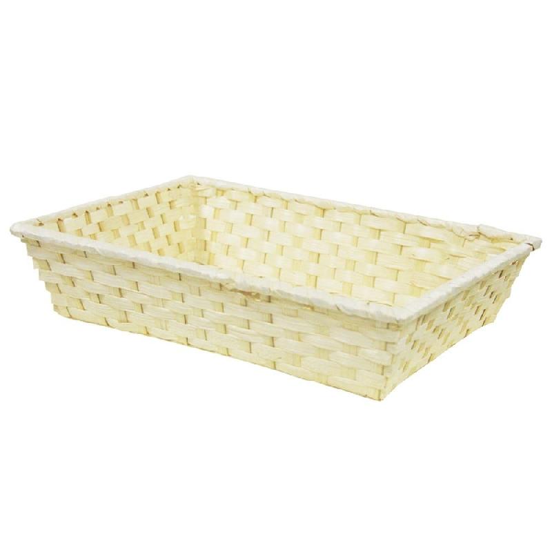 Corbeille bambou tressé rectangle 