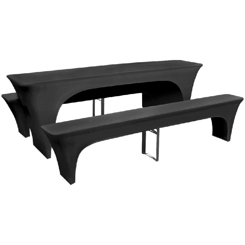 Décoshop26 - Housse pour table de pique-nique/bancs 3 pièces Anthracite DEC022384 - 3001297569604_0