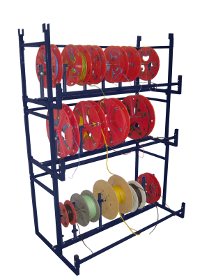 Distributeur de couronnes et bobines - Gamme BOBI-MIXTE avec 3 niveaux et accessoires_0