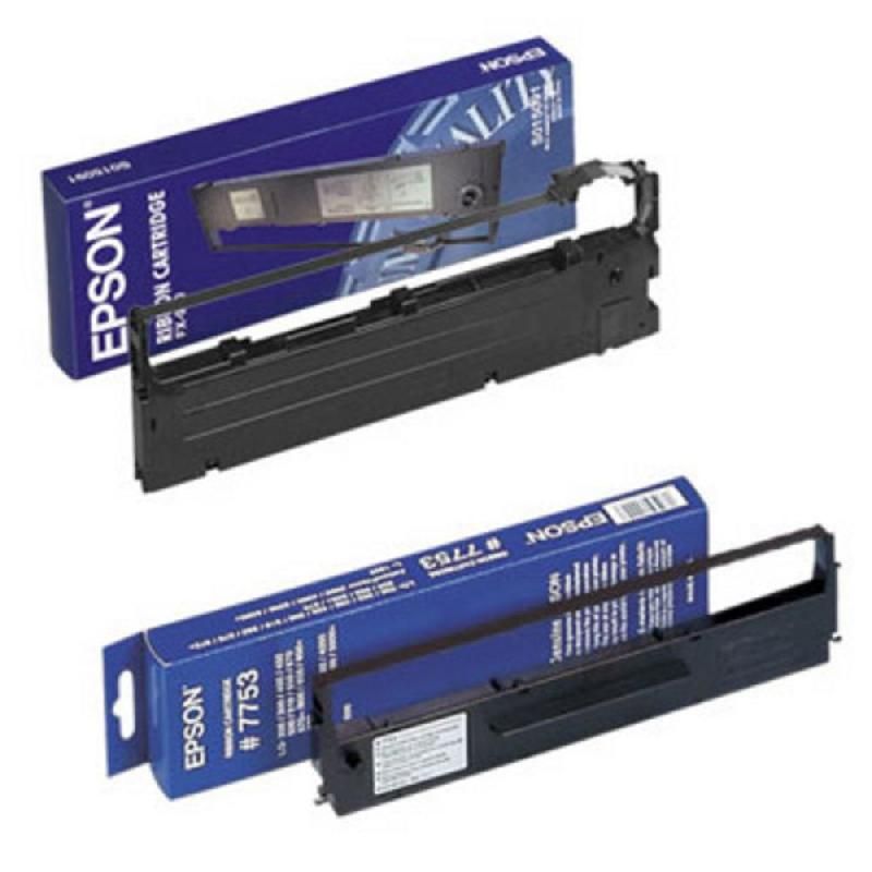 EPSON CASSETTE MATRICIELLE EPSON - N° S015337  - NOIR (LOT DE 3 CASSETTES)