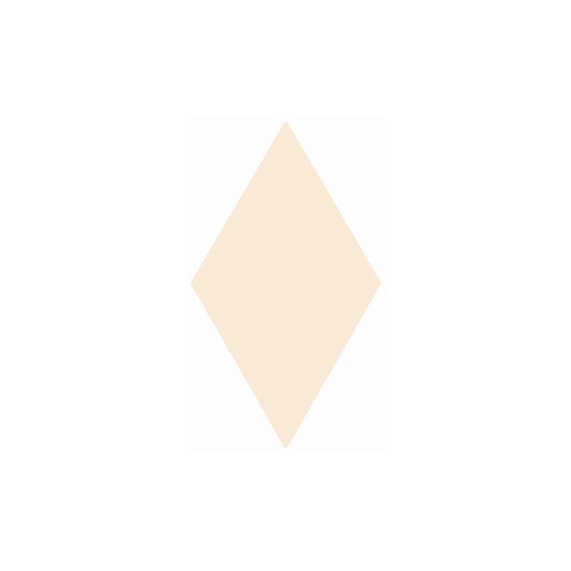 Faience Losange Creme Brillant 15x26cm Rhombus Wall Cream 22749