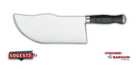 FEUILLE TURQUE EN INOX DOS CINTRÉ 28 CM