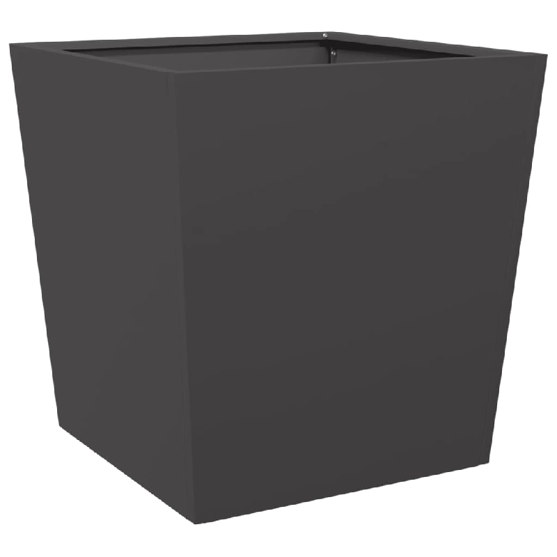 Helloshop26 - Jardinière bac lit surélevé plantes fleurs terrasse jardin 50 x 50 x 50 cm acier noir 02_0037655 - 3000217863495_0