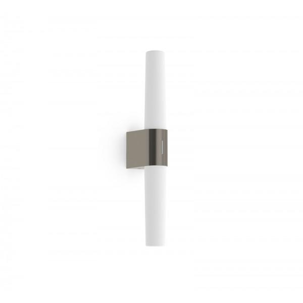 HELVA DOUBLE SDB APPLIQUE MURALE PLASTIQUE NICKEL LED INTEGRÉE 3000/4000K - NORDLUX 2015321055