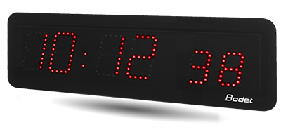 Horloge LED Style II 7S, alimentation 230V, DHF, LED rouge - BODET_0