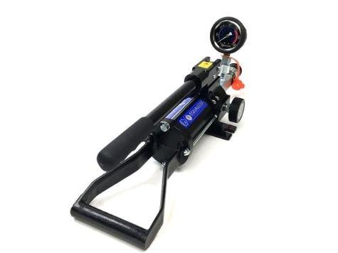 HP350SMINEX, Pompe à main hydraulique, à port unique, à deux vitesses, fermée hermétiquement avec manomètre et adaptateur, 300 cm3 d'huile utile, Certifié ATEX_0