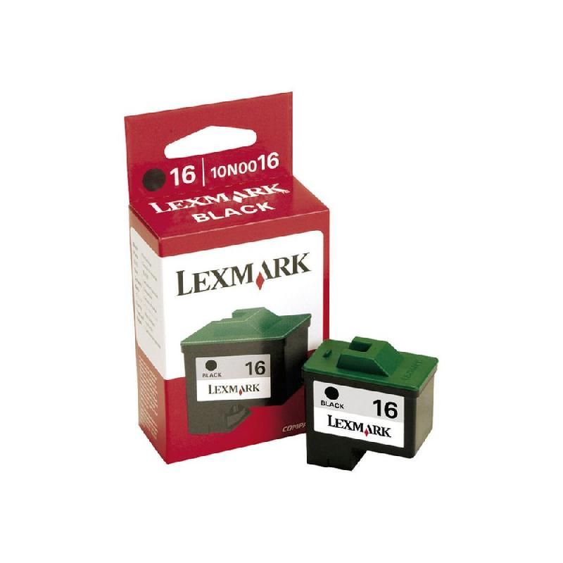 LEXMARK CARTOUCHE D'ENCRE 16 N (10N0016E) - COULEUR: NOIR