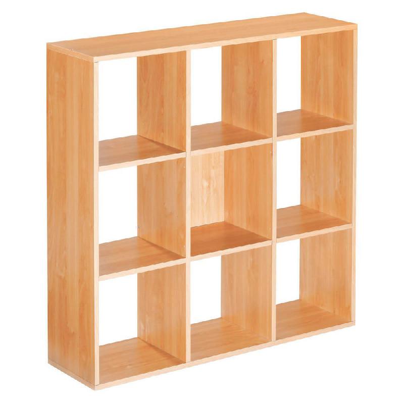 MODULE BIBLIOTHEQUE MULTICASES CLASSIQUE - 9 CASES - HETRE