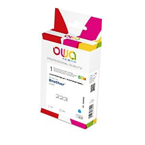 OWA CARTOUCHE D'ENCRE REMANUFACTURÉE COMPATIBLE POUR BROTHER LC223 - CYAN