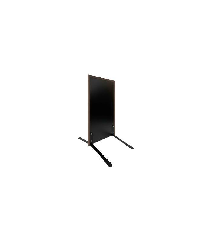 Panneau trottoir cadre bois sur piétement noir effet ressorts - 105 x 56 cm - Référence : PFN132TA_0