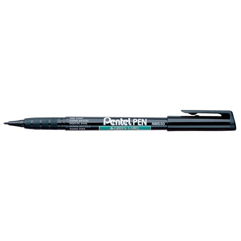 Pentel Green Label Marqueur Permanent à Pointe conique Noir - 3474370550019_0